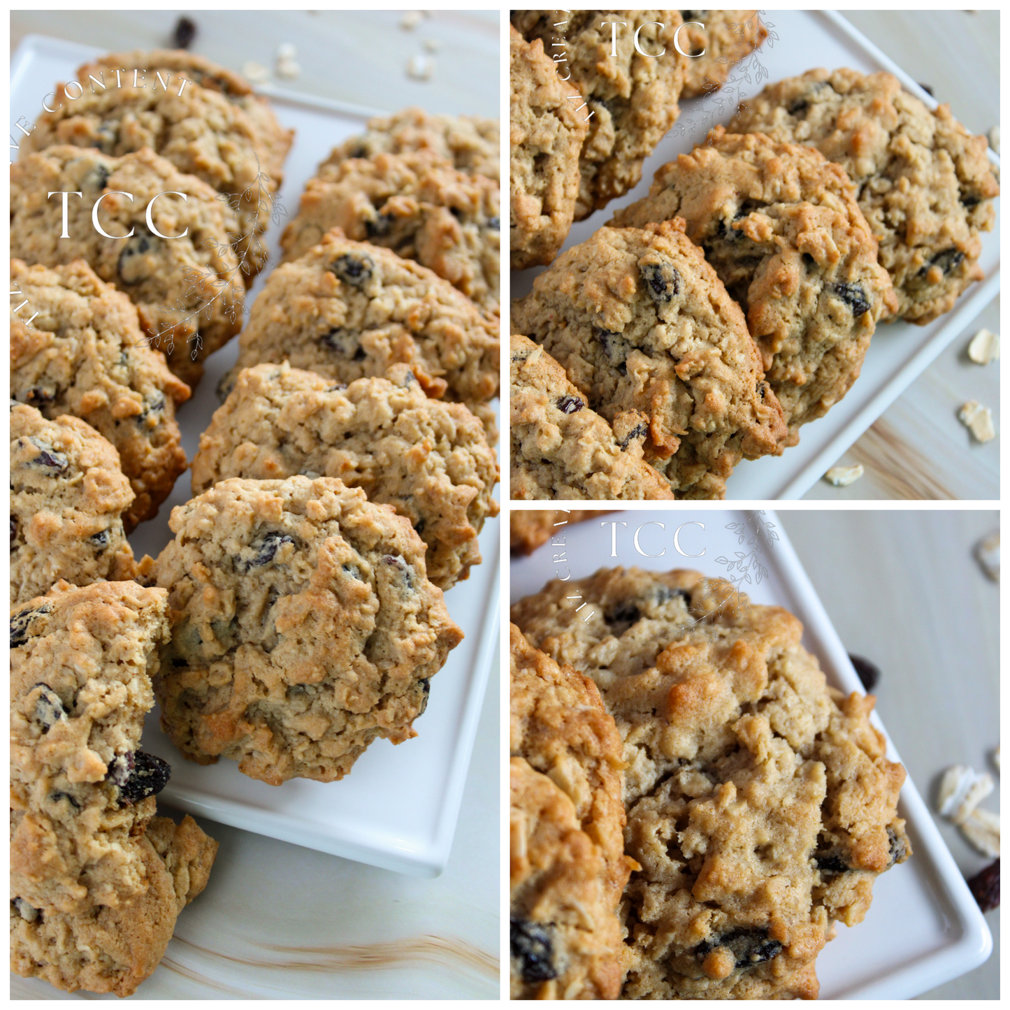 Yummy Gluten-Free Raisin Oatmeal Cookies Recipe (Set 4) - Tiz Creative Content