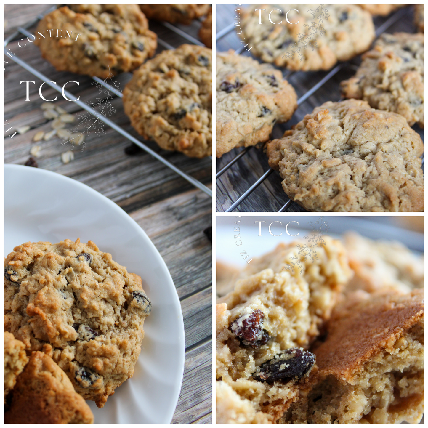 Yummy Gluten-Free Raisin Oatmeal Cookies Recipe (Set 3) - Tiz Creative Content