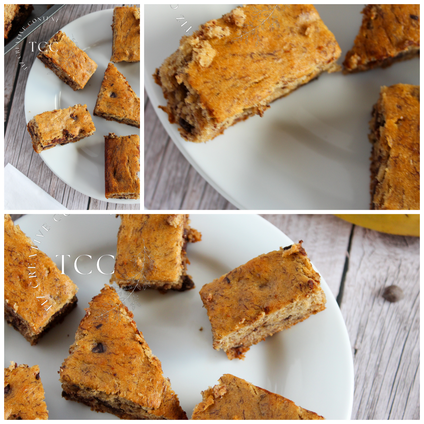Gluten-Free Banana Bars Recipe (Set 3) - Tiz Creative Content