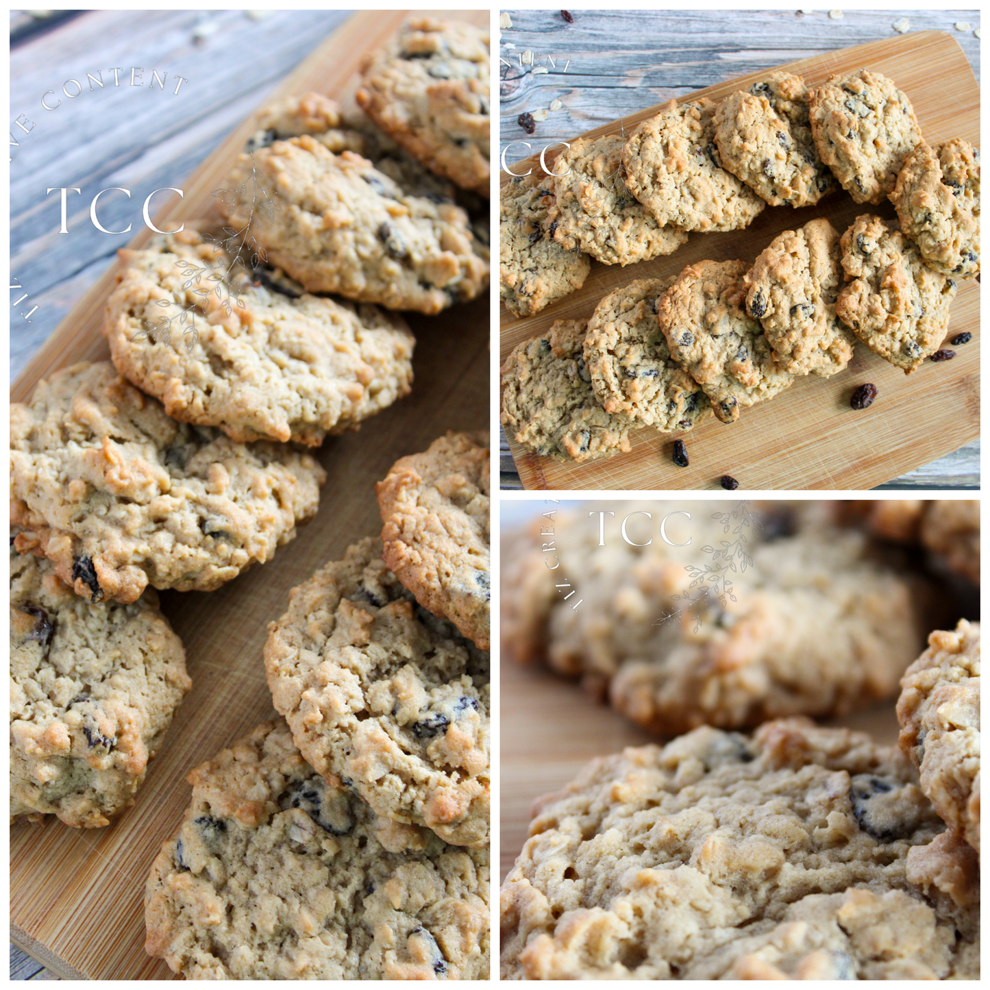 Yummy Gluten-Free Raisin Oatmeal Cookies Recipe (Set 2) - Tiz Creative Content