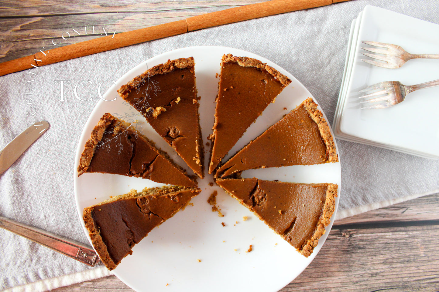 Gluten-free Coconut Pumpkin Pie Recipe (Set 2) - Tiz Creative Content