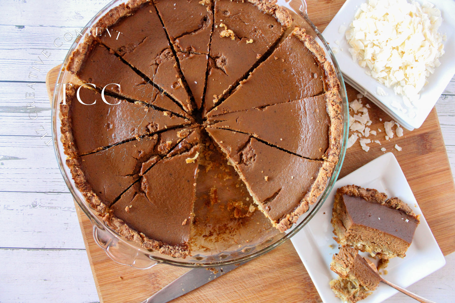 Gluten-free Coconut Pumpkin Pie Recipe (Set 3) - Tiz Creative Content