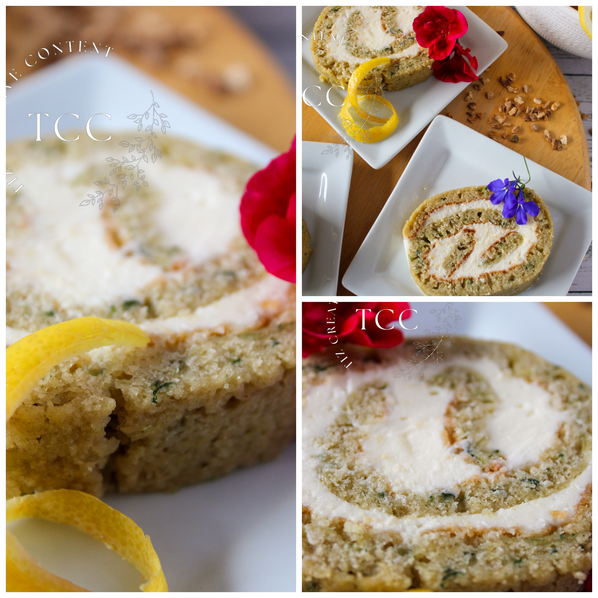 Gluten-Free Lemon Zucchini Roll Recipe (Set 2) - Tiz Creative Content