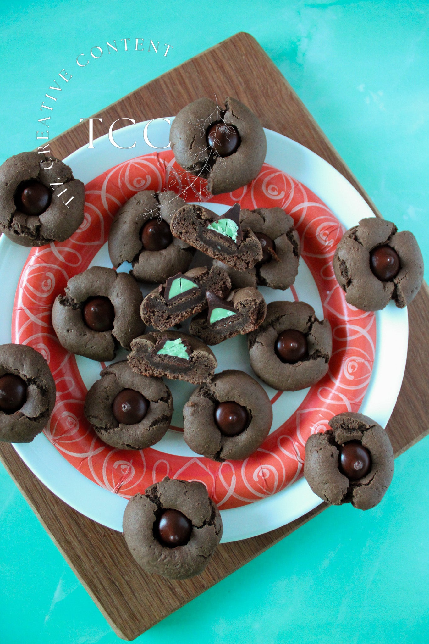 Gluten-free Mint Chocolate Kiss Blossoms Recipe (Set 3)