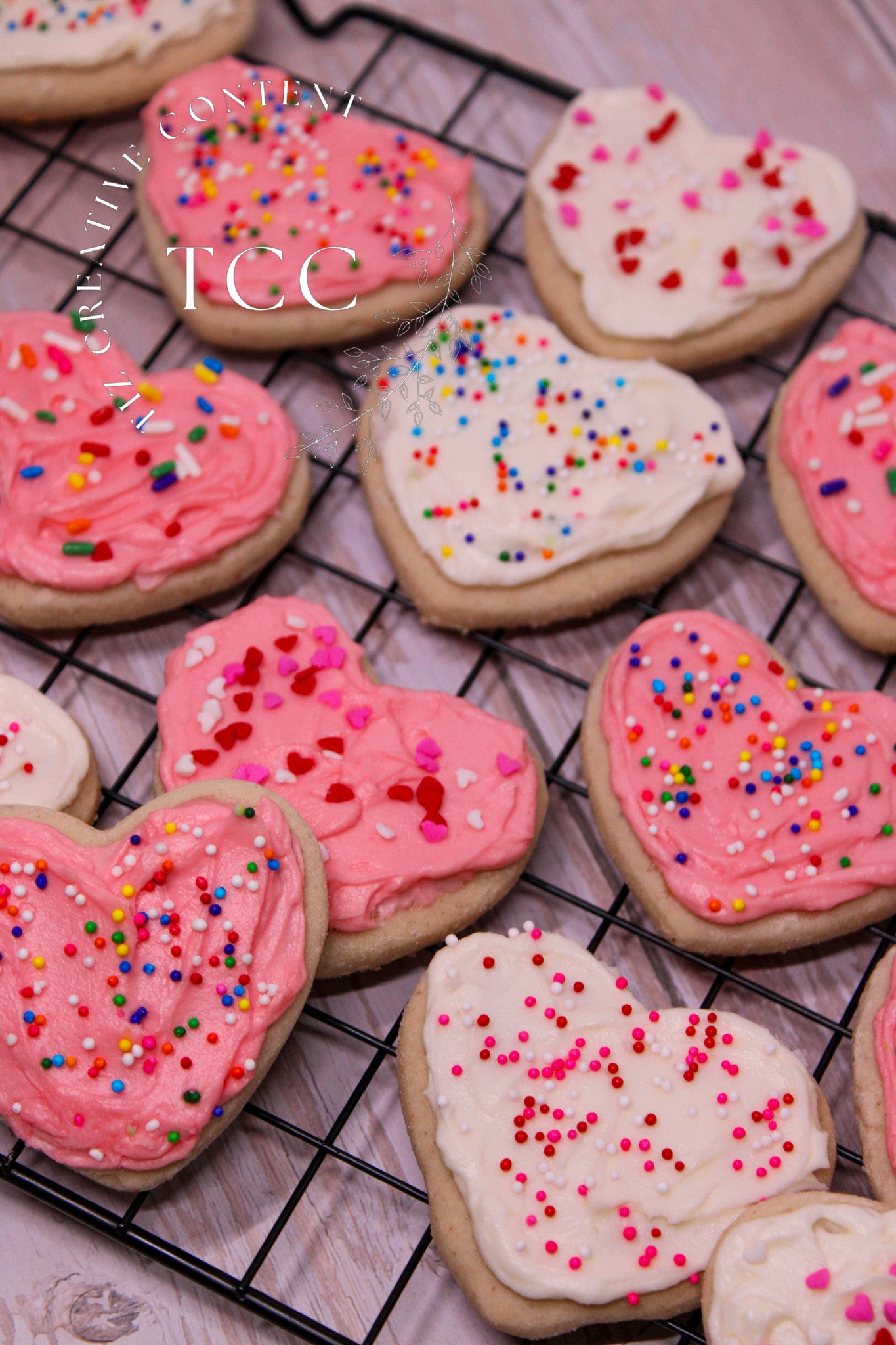 Gluten-Free Heart Frosted Cookies Recipe (Set 5)