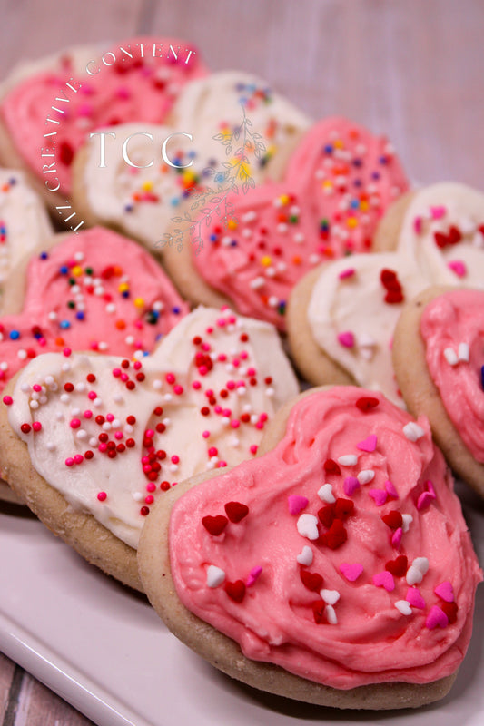 Gluten-Free Heart Frosted Cookies Recipe (Set 6)