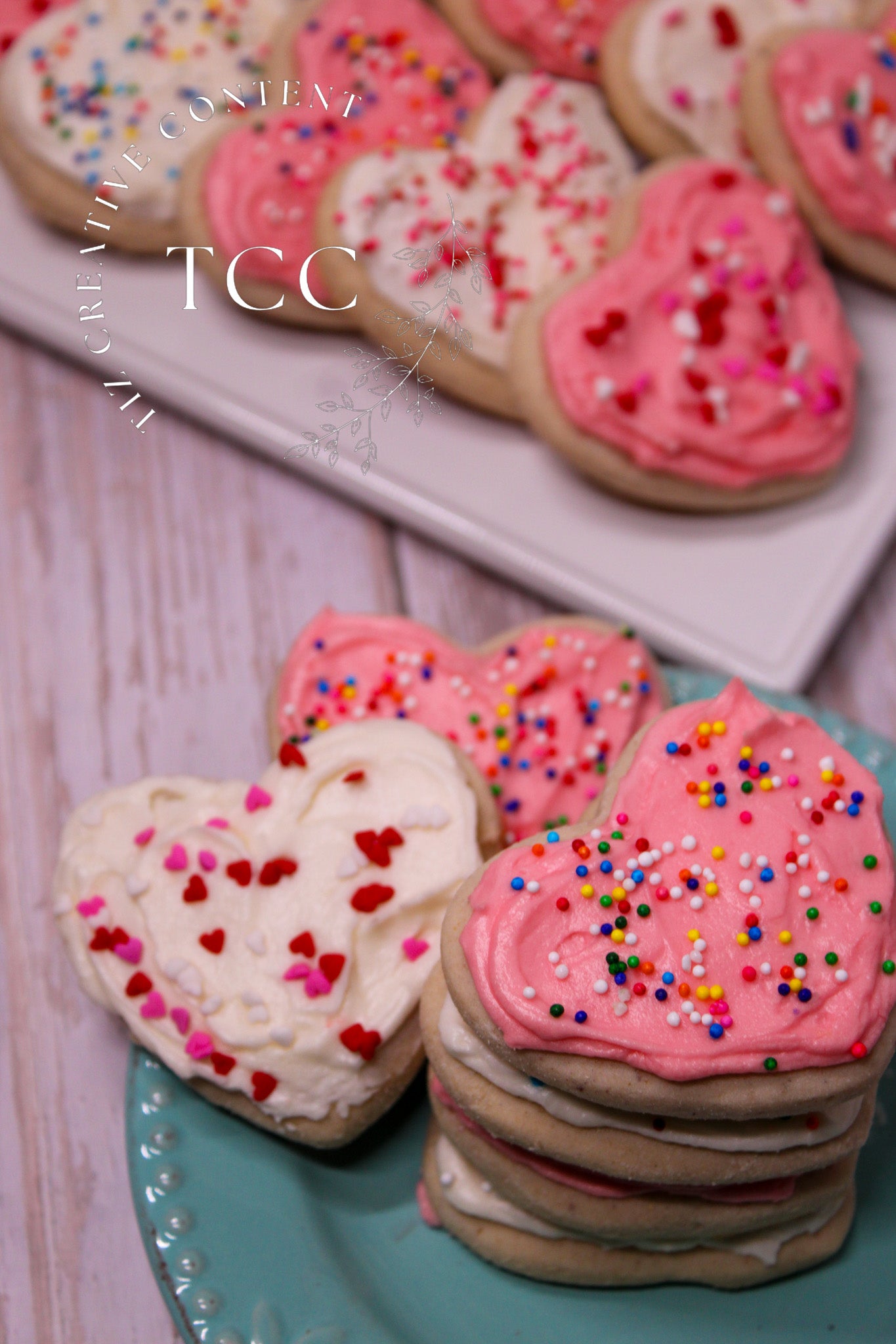 Gluten-Free Heart Frosted Cookies Recipe (Set 6)