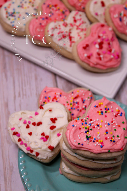 Gluten-Free Heart Frosted Cookies Recipe (Set 6)