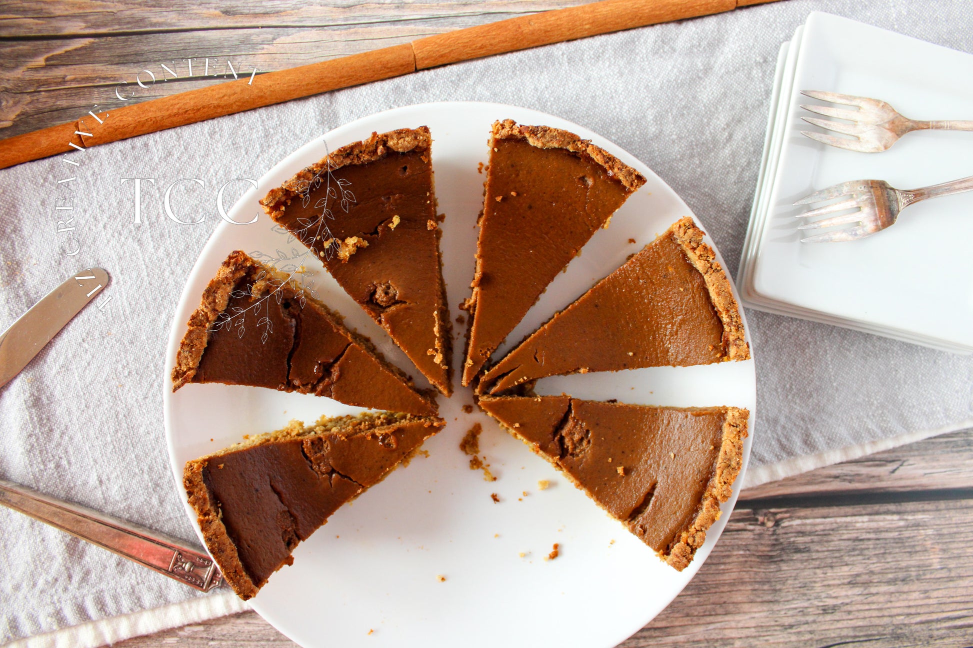 Gluten-free Coconut Pumpkin Pie Recipe (Set 2) - Tiz Creative Content