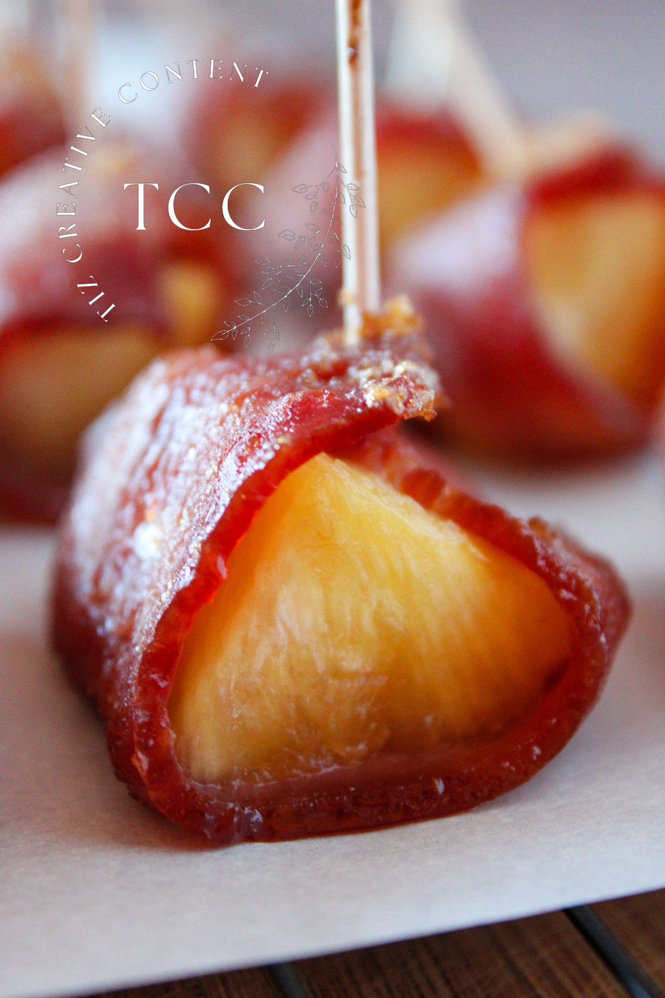 Bacon Wrapped Pineapple Recipe (Set 1) - Tiz Creative Content