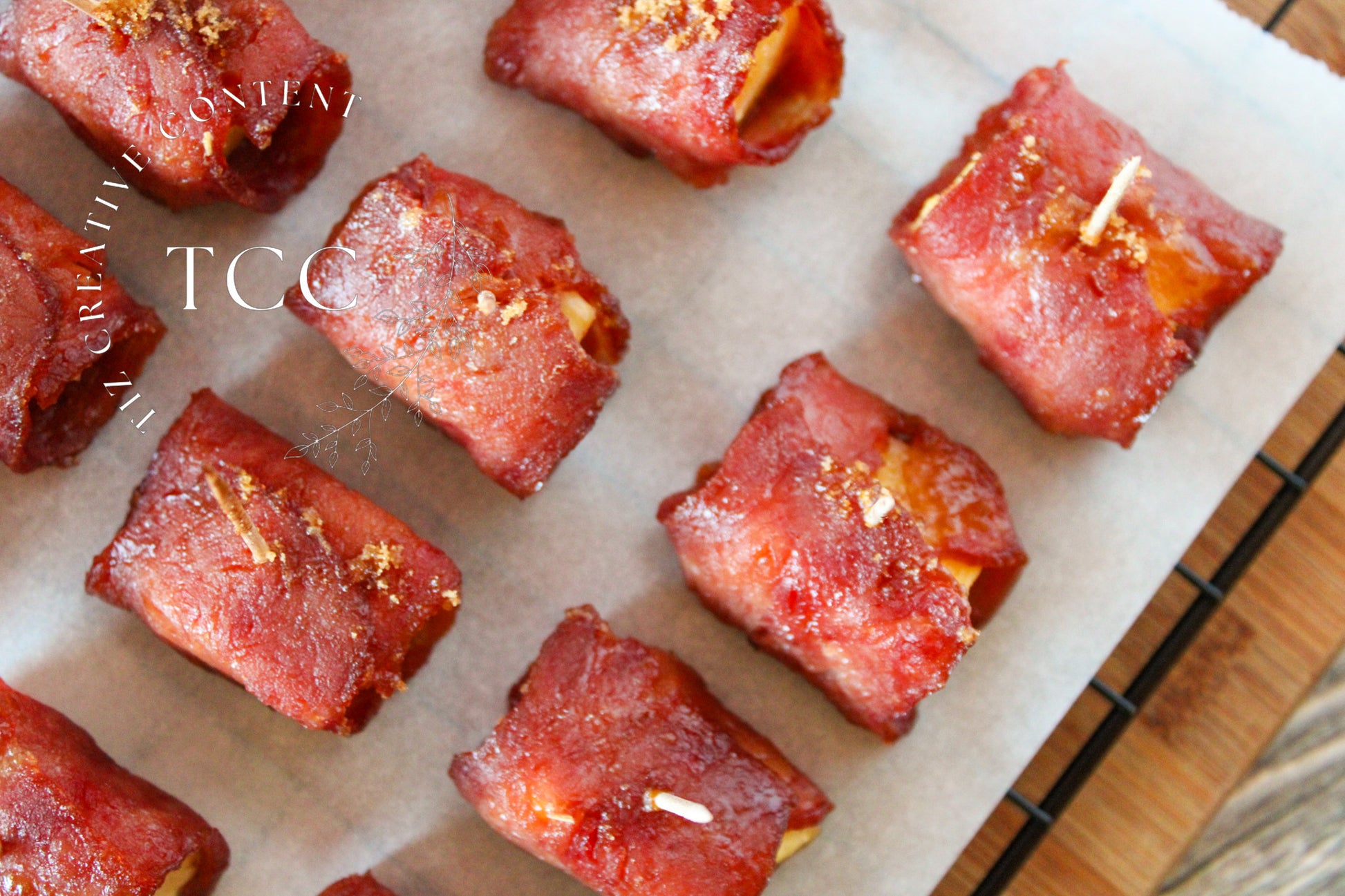 Bacon Wrapped Pineapple Recipe (Set 1) - Tiz Creative Content