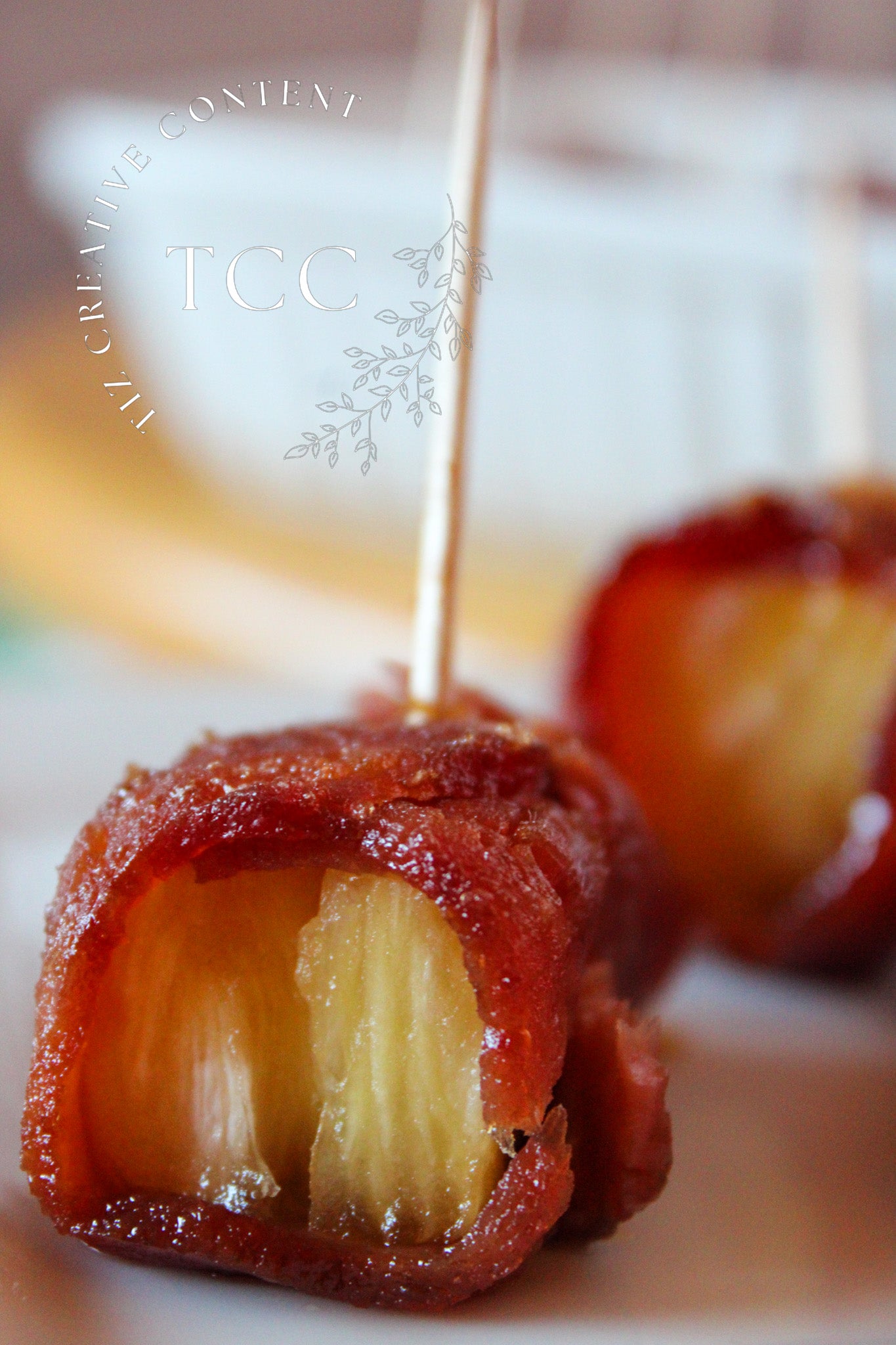 Bacon Wrapped Pineapple Recipe (Set 2) - Tiz Creative Content