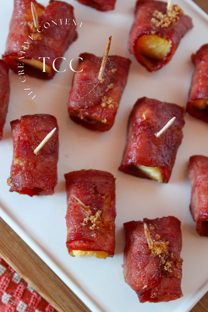 Bacon Wrapped Pineapple Recipe (Set 3) - Tiz Creative Content