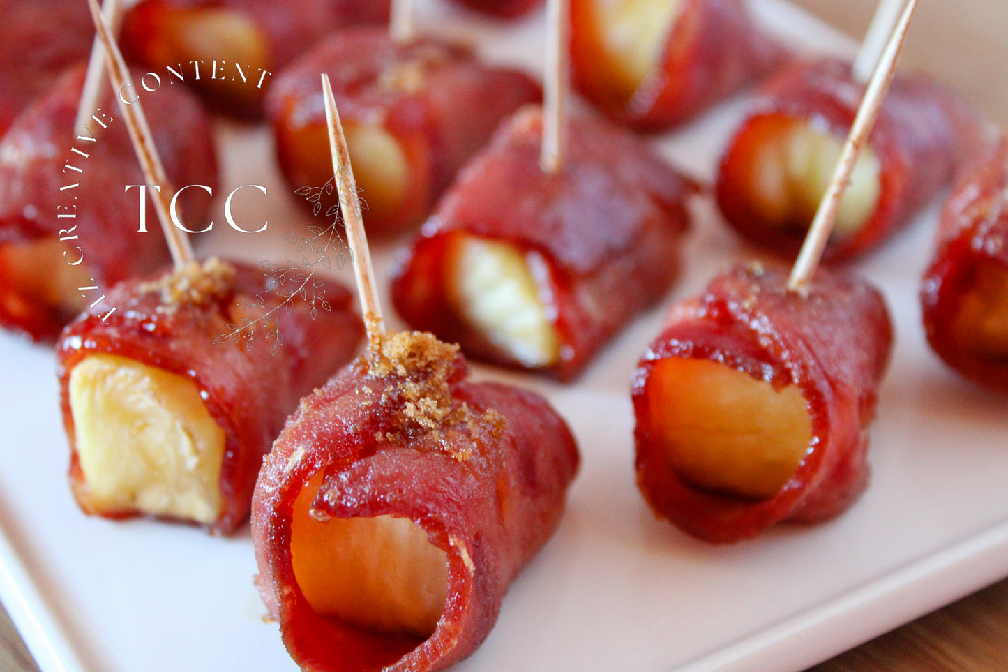 Bacon Wrapped Pineapple Recipe (Set 3) - Tiz Creative Content