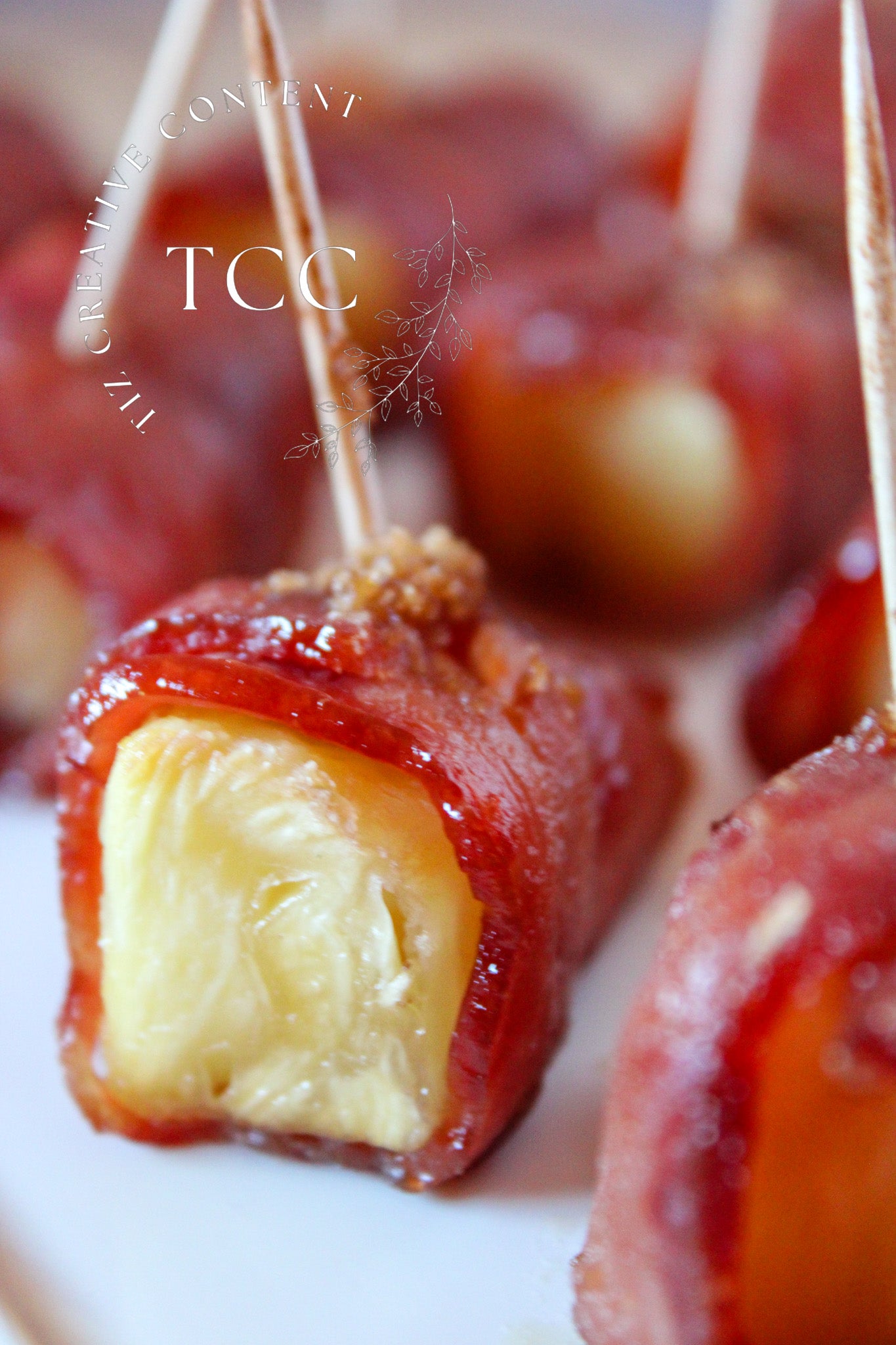 Bacon Wrapped Pineapple Recipe (Set 3) - Tiz Creative Content