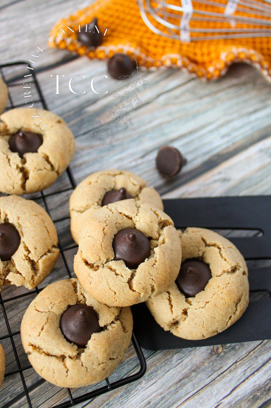 Gluten-free Peanut Butter Blossoms Recipe (Set 1) - Tiz Creative Content